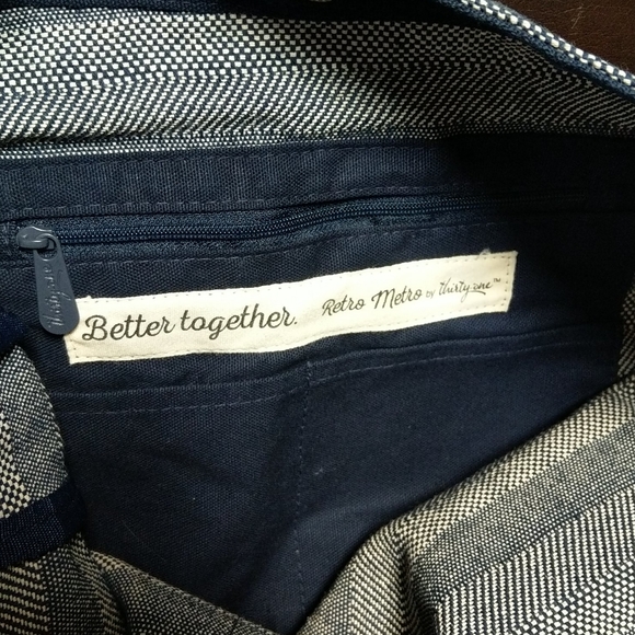 thirty-one retro metro hobo crossbody woven stripe - Picture 2 of 6